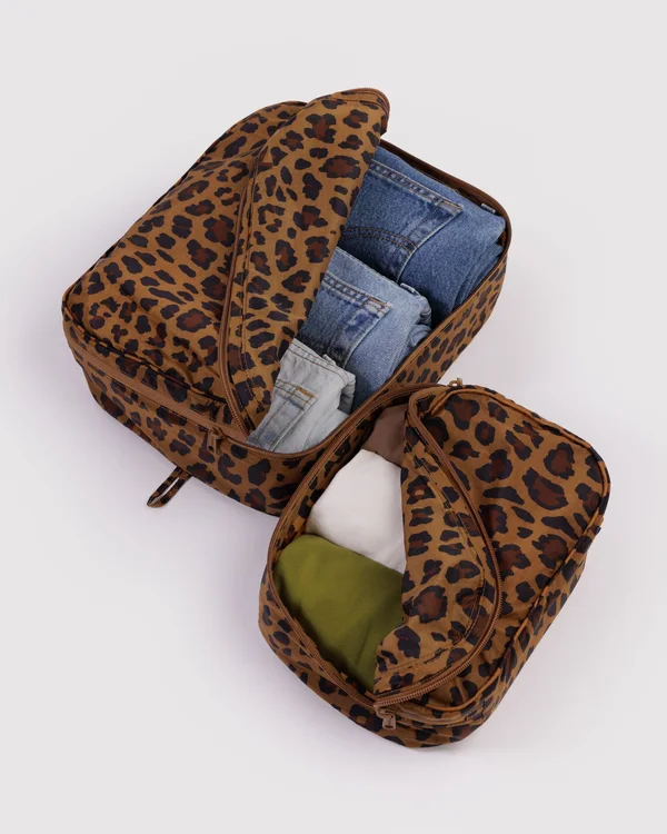 Packing Cube Set - Leopard - Material: ripstop-nylon