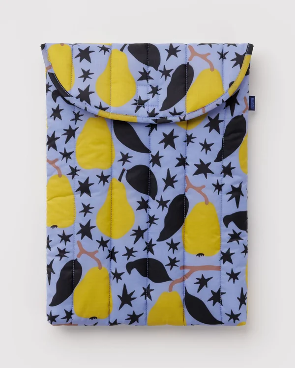 Puffy Laptop Sleeve 16" - Golden Pears - Material: ripstop-nylon