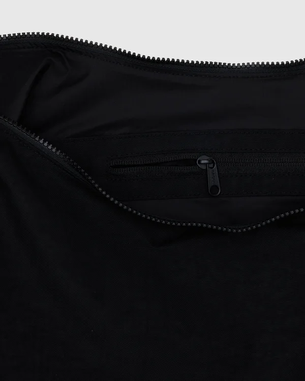 Large Nylon Crescent Bag - Black - Size: OS