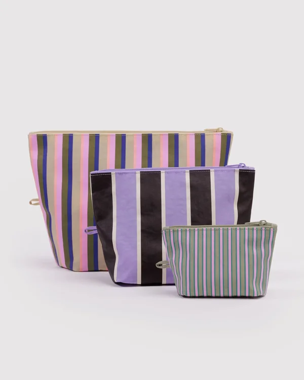 Go Pouch Set - Candy Shop Stripes - Material: heavyweight-nylon