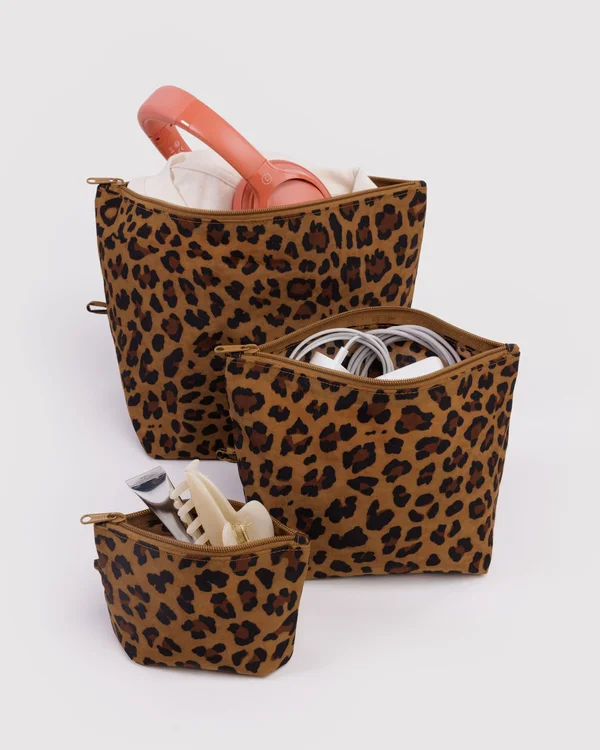 Go Pouch Set - Leopard - Size: OS